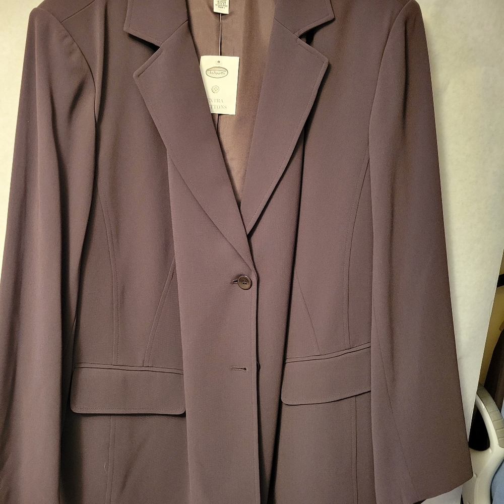 NWT Talbots Chocolate  Jacket size 20w